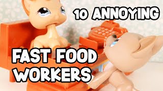 10 Types of ANNOYING fast food workers!!
