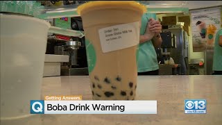 Boba Drink Warning