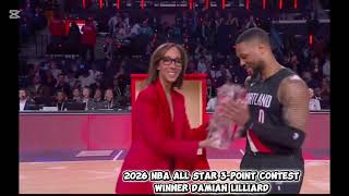 2026 NBA All Star 3-point champion Damian Lilliard 