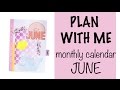 Plan with me - June ´15 calendar