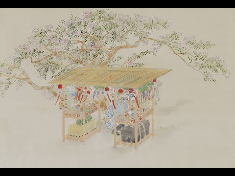 鎌倉市鏑木清方記念美術館収蔵品紹介《朝夕安居》Commentary on