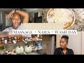 WEEKLY VLOG PART 2 | Massage + Nails + Wash day