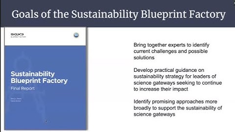SGX3 Webinar: Findings from the Sustainability Blueprint Factory Report
