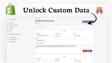 How to add metafields in Shopify (Data Structure)