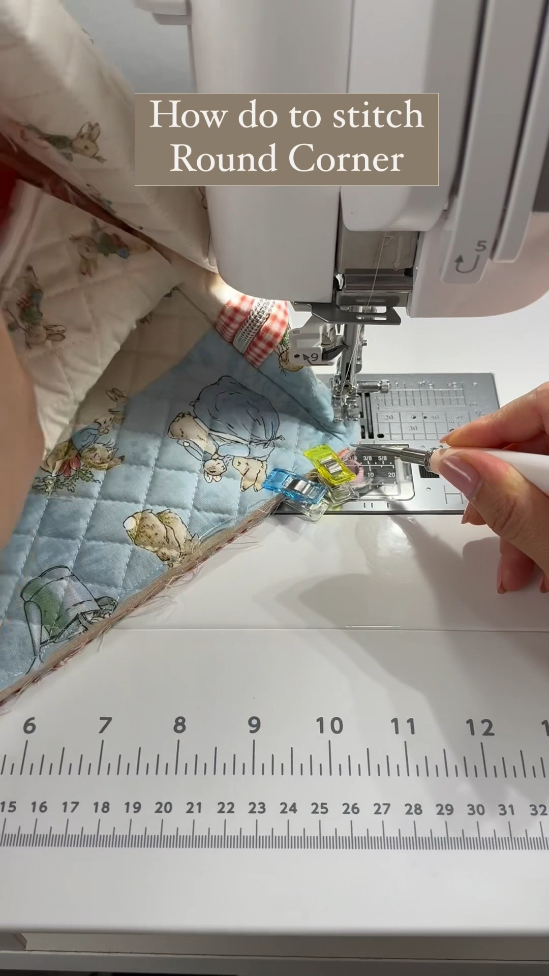 How to sew round edges | Cutie Cube Bag | Sewing Bag - YouTube