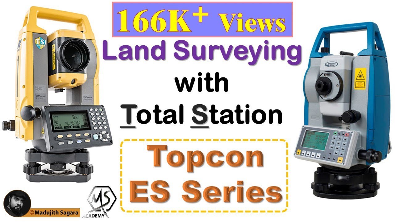 How to do land surveying with the Total Station  Topcon ES series