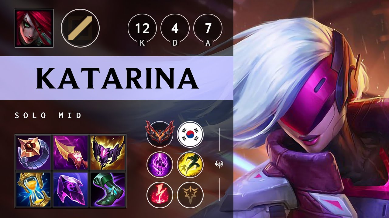 Katarina Mid vs Vex: Triple Kill, Godlike - KR Grandmaster Patch 14.21