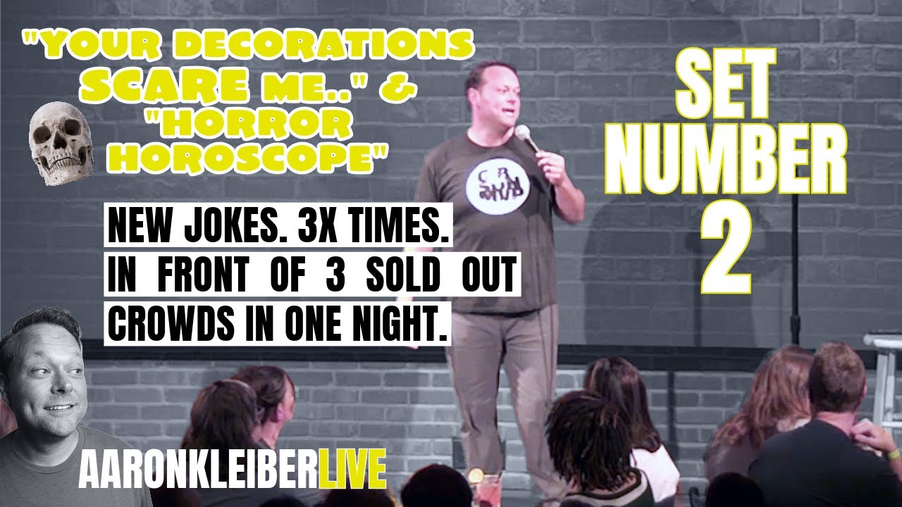 *SET 2* Working NEW JOKES 3x in SOLD OUT shows on SAME NIGHT | Aaron ...