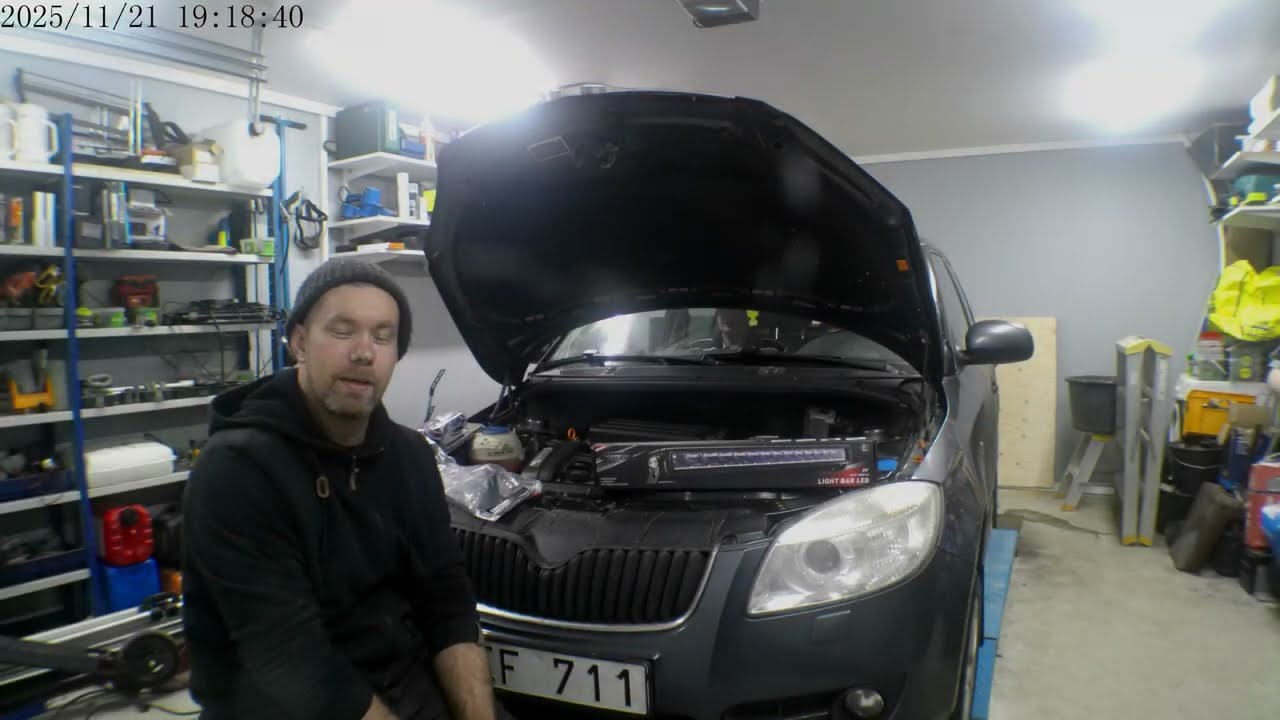 Monterar led ramp på skoda, Så här gör jag