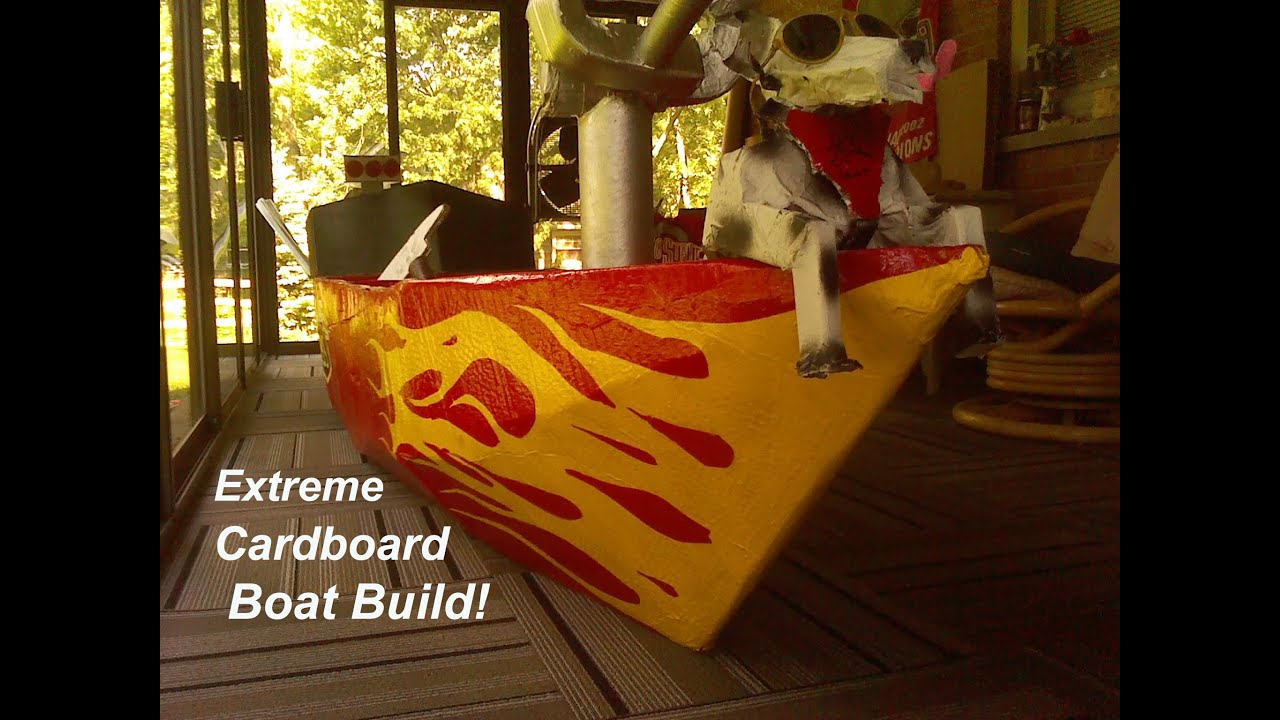 Extreme Cardboard Boat Build - How to Make a Cardboard ...