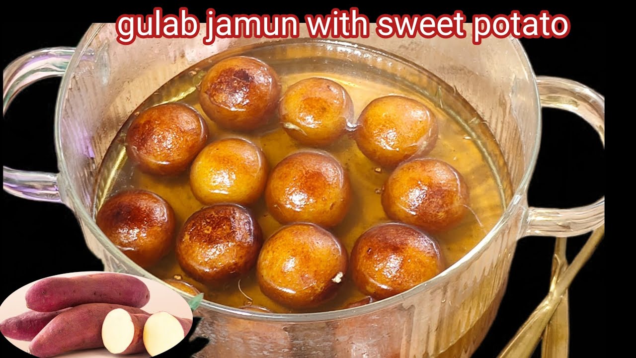 3 शकरकंद से ढेर सारे गुलाबजामुन बनायें  बिना मैदा के  | sweet potato gulab jamun guilt free recipe 