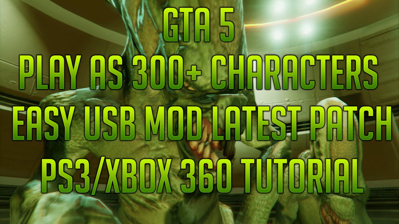 GTA 5: MOD CHARACTER [PLAY AS CHOP/ALIEN/ASTRONAUT/ETC.] USB MODS XBOX ...
