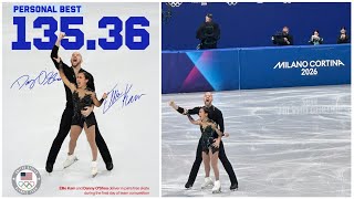 Ellie Kam And Danny Oshea Performance In Team Figure Skating At The Milan Cortina Winter Olympics
