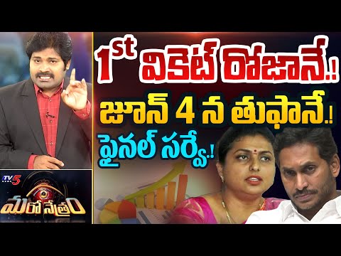 1st వికెట్ రోజానే.! | latest Survey on AP Poll 2024 | Shiva Explained | Maro Netram | TV5 News