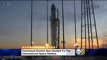 Unmanned Rocket Explodes During Launch