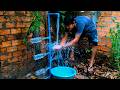 A DIY project utilizing recycled plastic bottles and PVC pipes to generate hydroelectric power