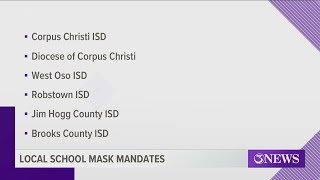 Several Coastal Bend school districts mandate masks for indoor campuses