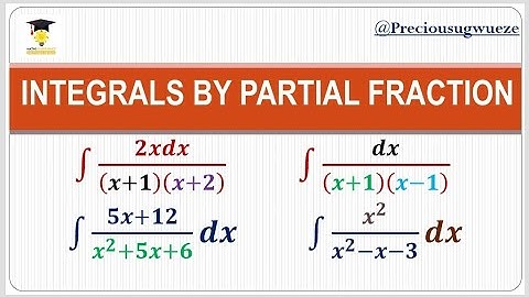 How to integrate by Partial Fractions | Rational Functions.