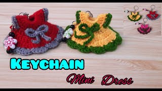 Tutorial Mini Dress Keychain Crochet