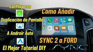 How to add CarPlay and Android Auto to Ford Sync 2 Focus Mondeo Fiesta C-Max Escape - CarABC