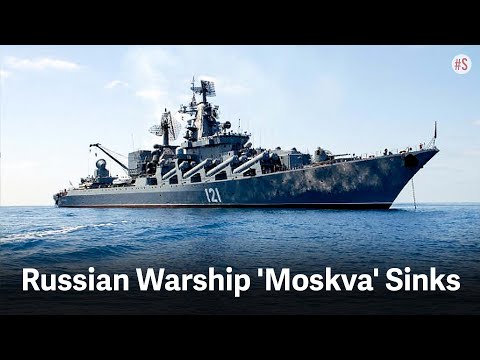 Russia's Warship Moskva Belonging To Black Sea Fleet Sinks After Ukraine Claims Missile Strike