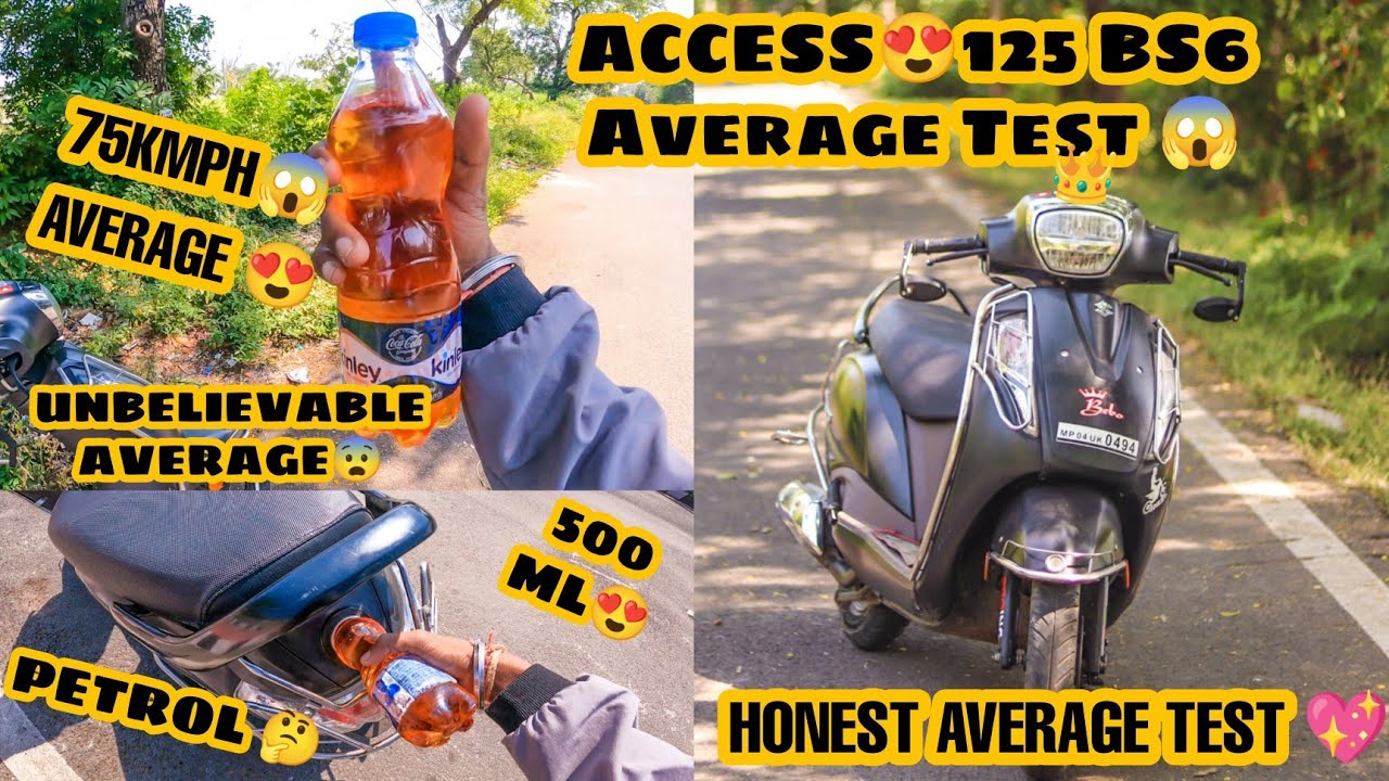 Suzuki Access 125 Bs6 BT 😱 500 Ml Mileage Test 🔥 Unbelievable