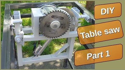 homemade table saw part 1  (motor lift)