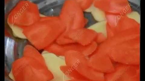 Ginger Slice Cutting Machine | Potato Slicing Machine Video sherry@machinehall.com