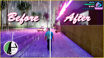 Modders FIXED that weird rain effect in GTA Vice City Definitive Edition