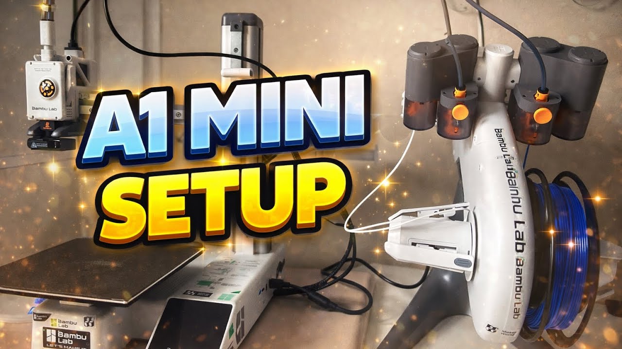 How to Set Up Bambu Lab A1 Mini Combo | Beginner Guide - YouTube