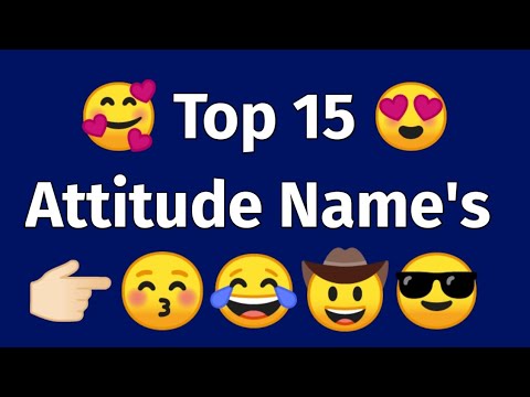 😘Top 15 Attitude Names | Top 15 Attitude Names | Top 10 Attitude Names ...