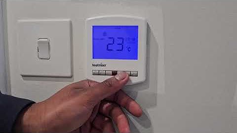 How to use the Heatmiser control panel