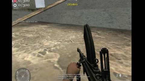 A Noob Use a aimbot and wallhack on cod2