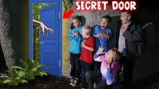 we enter the secret door at our house