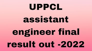 uppcl assistant engineer final result out