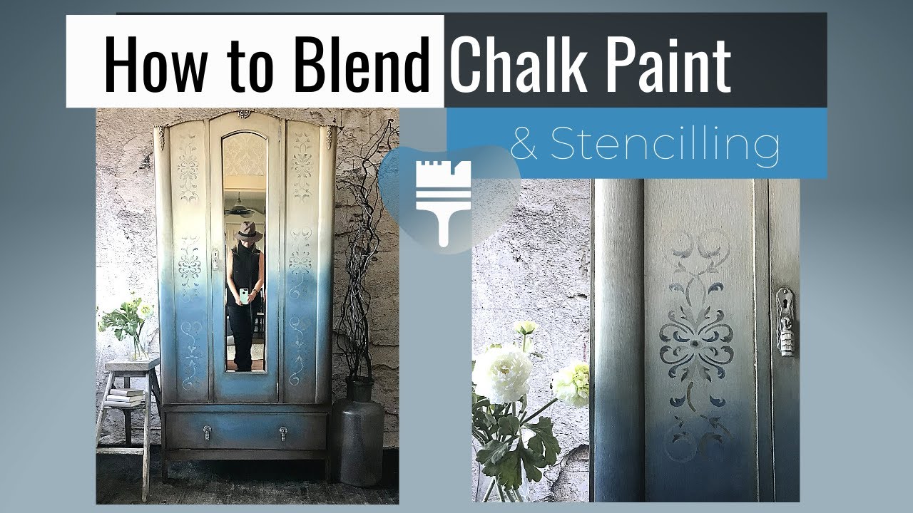 How to Gold Leaf & Dry Brush Chalk Paint 