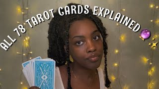 ALL 78 TAROT CARD MEANINGS! + ADVICE✨🔮🌱
