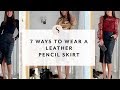 7 Ways to Wear a Leather Skirt I Sydne Summer
