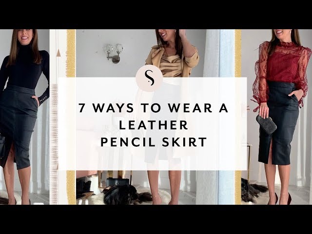 7 Ways to Wear a Leather Skirt I Sydne Summer 