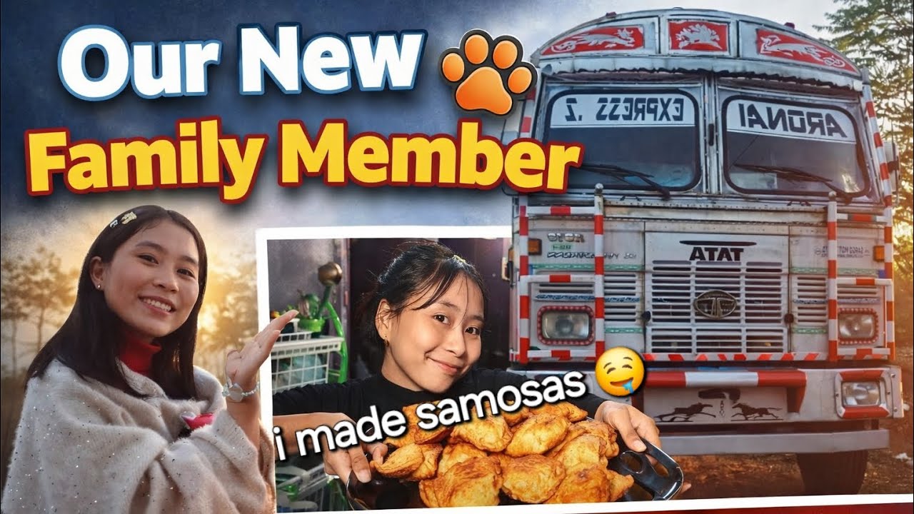Our new family member// I made samosas// 