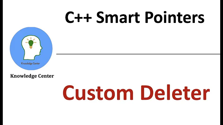 C++ Smart Pointers : Custom Deleter | shared_ptr unique_ptr