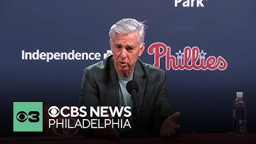 Phillies president Dave Dombrowski holds end-of-season press conference