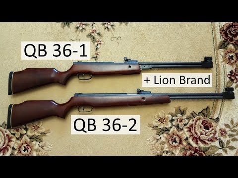 Видео: QB 36-1, QB 36-2 и Lion Brand. Китайские пневматические винтовки.