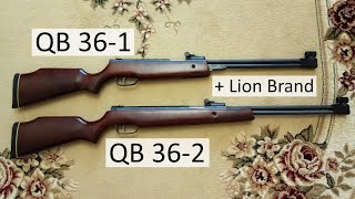 QB 36-1, QB 36-2 и Lion Brand. Китайские пневматические винтовки.