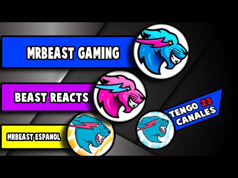 Todos los canales SECUNDARIOS de MRBEAST