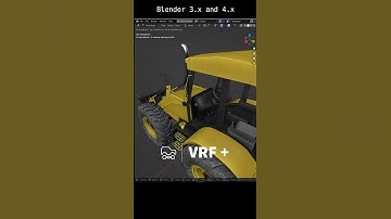 bulldozer rig using VRF Plus #rigging #blenderaddons #blender3d #bulldozer