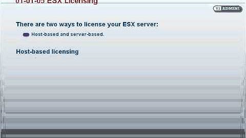 ESX Server Licensing, VMWare Virtual Infrastructure 3.x (VI3)
