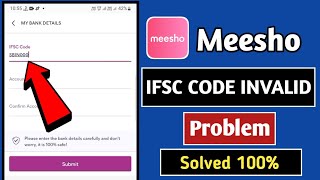 Meesho IFSC Code Invalid Problem | Meesho IFSC Code | Meesho IFSC Code Problem || Raja Roney Tech ||