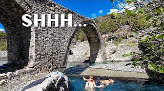 We found a SECRET hot springs | Permet Benjë Thermal Waters ALBANIA