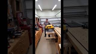 Does this Folding Planer Stand Work?! DW735 Benchtop Planer #shorts